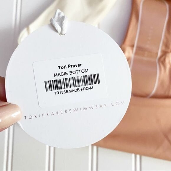 NWT Tori Praver Swim Macie Bikini Bottoms Bathing Suit Beach New Size Medium - Picture 8 of 8